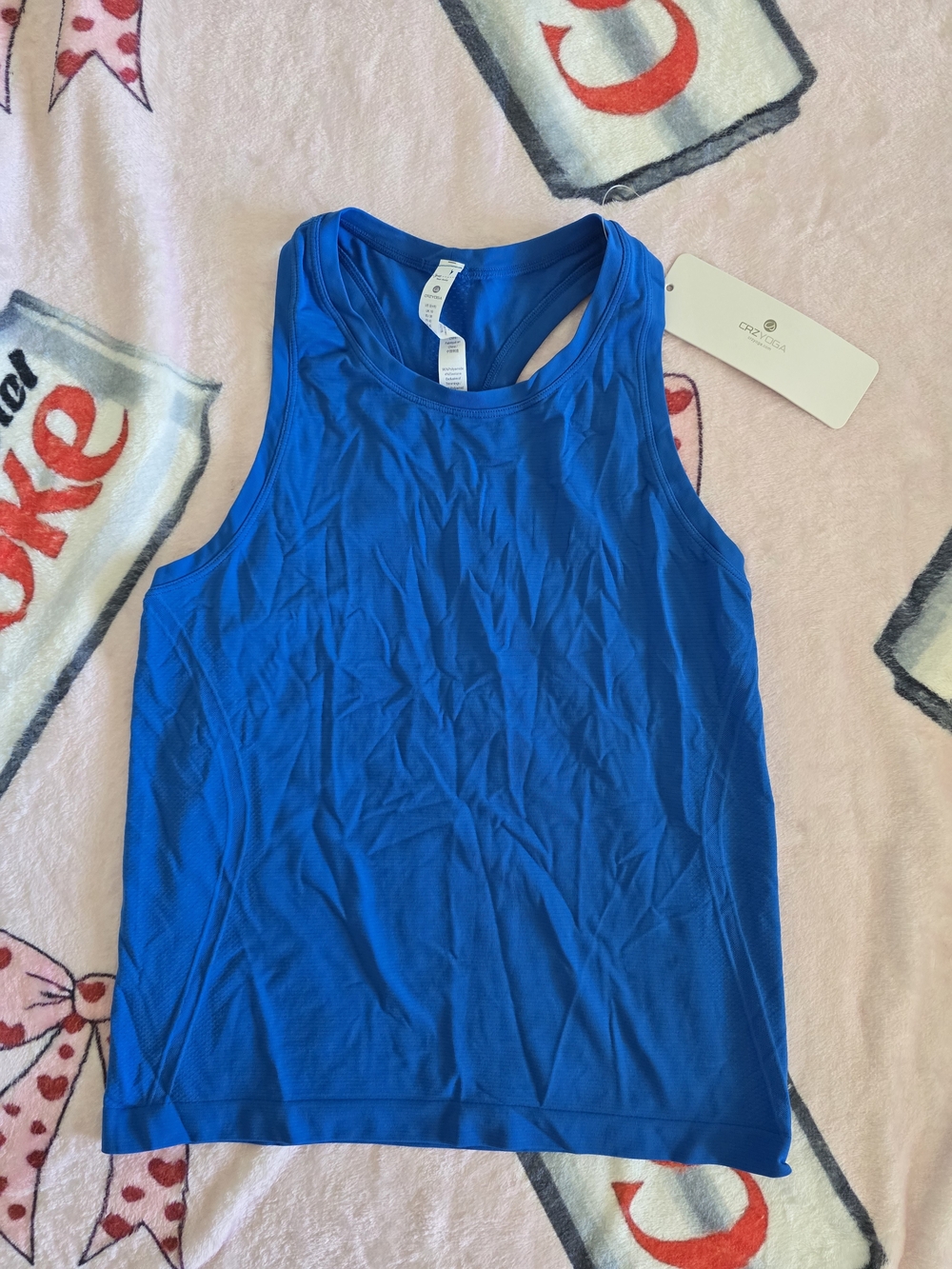 CRZ YOGA Royal Blue Women's Athletic Tank Top